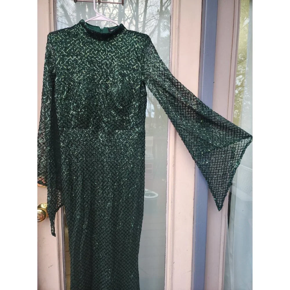 Missord Green‎ Mermaid Sequin Evening Dress - Picture 3 of 10